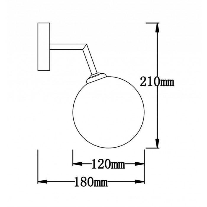 Kinkiet Dorado (LP-002/1W)-Light Prestige