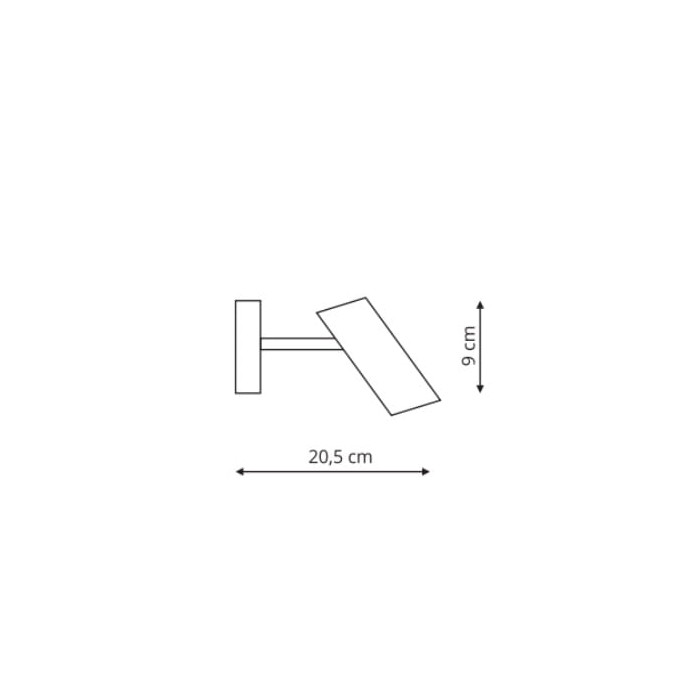 Kinkiet Futuro 1 biały (LP-17001/1W WH)-Light...