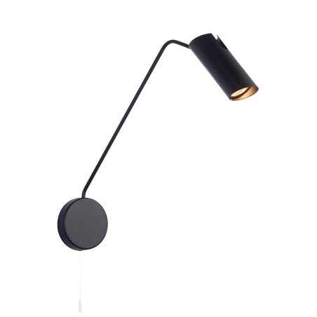 Kinkiet Futuro 1 czarny z wysięgnikiem (LP-17001/1WL BK)-Light Prestige