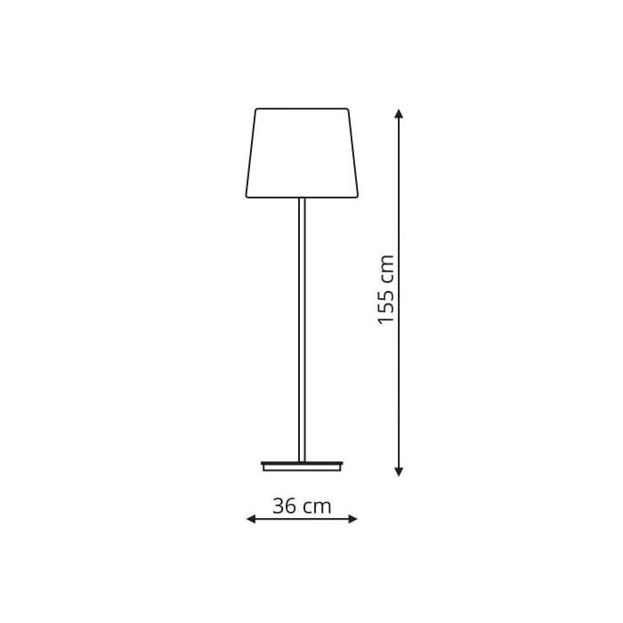 Podłogowa Marbella czarna (LP-332/1F BK)-Light...