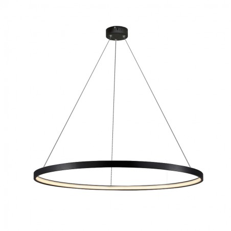 Lampa wisca Ring duża czarna 3000K (LP-909/1P L BK)-Light Prestige