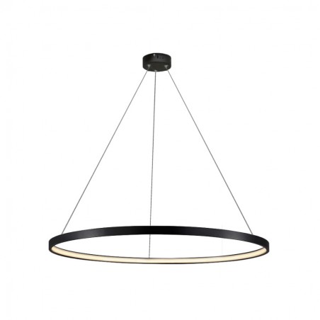 Lampa wisca Ring średnia czarna 3000K (LP-909/1P M BK)-Light Prestige
