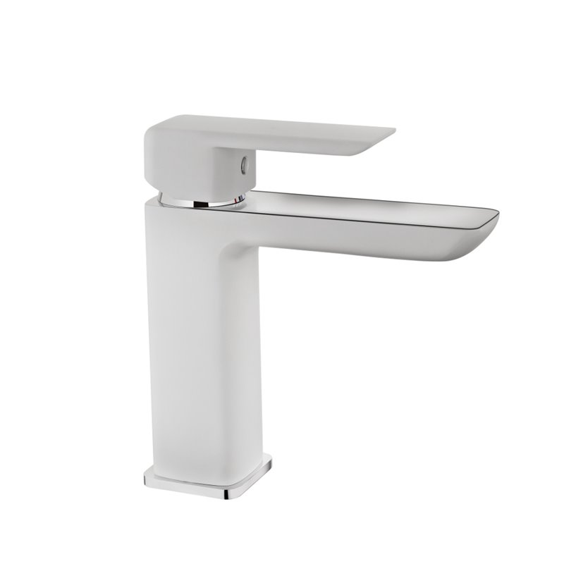 FORMENTERA BIAŁO-CHROM, BATERIA UMYWALKOWA DŁUGI MIESZACZ BEZ ODPŁYWU