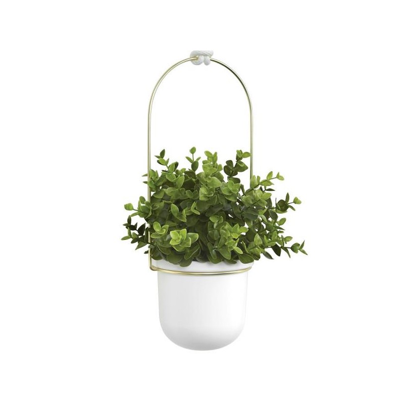 UMBRA  doniczki TRIFLORA - biały, złoty