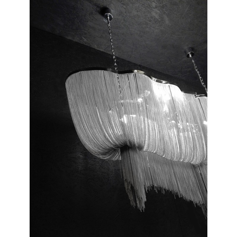 Lampa wisząca ATLANTA LONG - aluminium, stal