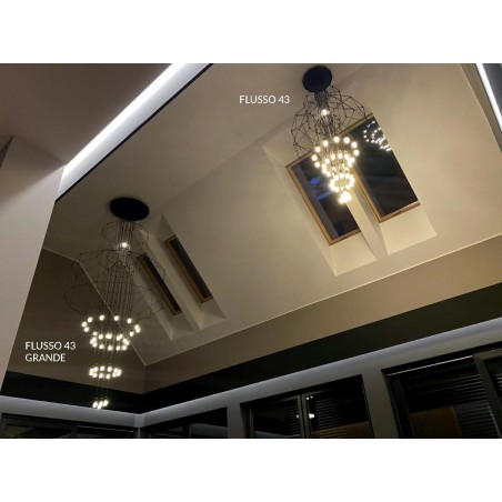 Lampa wisząca FLUSSO 43 czarna