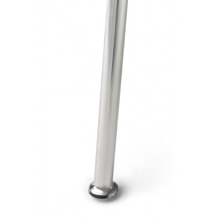 Fotel COZY z podnóżkiem, grafitowy szary .4- wełna kaszmirowa, stal polerowana