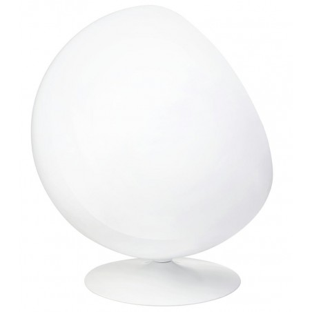 Fotel BALL biało-niebieski - włókno szklane, wełna