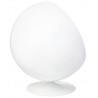 Fotel BALL biało-niebieski - włókno szklane, wełna