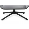 Fotel obrotowy VITA VELVET ciemny szary welur,  ekoskóra czarna