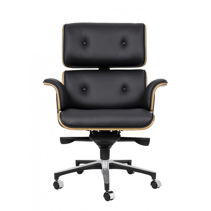 Fotel biurowy LOUNGE BUSINESS czarny - sklejka...