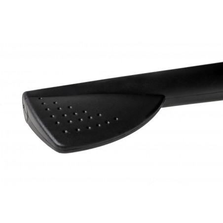 Fotel biurowy LOUNGE BUSINESS czarny - sklejka orzech, skóra naturalna, stal polerowana