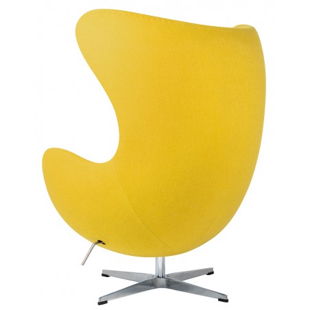 Fotel EGG CLASSIC musztardowy.21 - wełna, podstawa aluminiowa