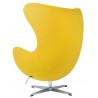 Fotel EGG CLASSIC musztardowy.21 - wełna, podstawa aluminiowa