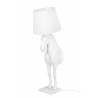Lampa podłogowa KOŃ HORSE STAND S biała - włókno szklane