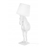 Lampa podłogowa KOŃ HORSE STAND S biała - włókno szklane
