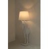 Lampa podłogowa KOŃ HORSE STAND S biała - włókno szklane