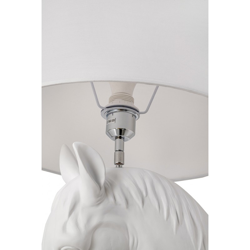 Lampa podłogowa KOŃ HORSE STAND S biała - włókno szklane