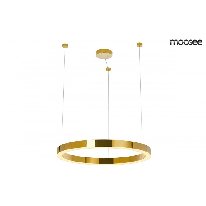 MOOSEE lampa wisząca RING LUXURY 70  złota - LED, chromowane złoto