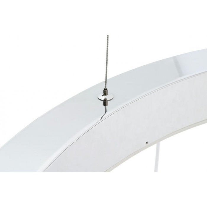 Lampa wisząca RING 80 srebrna - LED, stal...