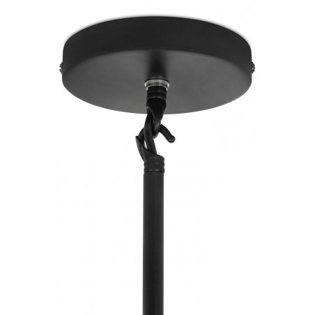 Lampa wisząca CANDELABR 6 czarna - aluminium, szkło