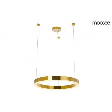 MOOSEE lampa wisząca RING LUXURY 50  złota - LED, chromowane złoto