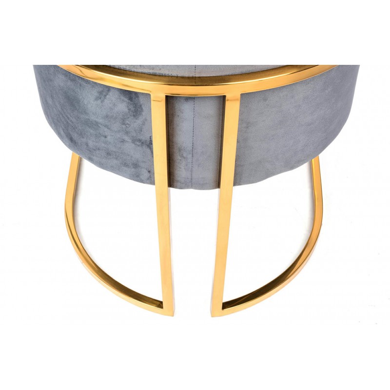 FOTEL CHLOE VELVET ciemny szary