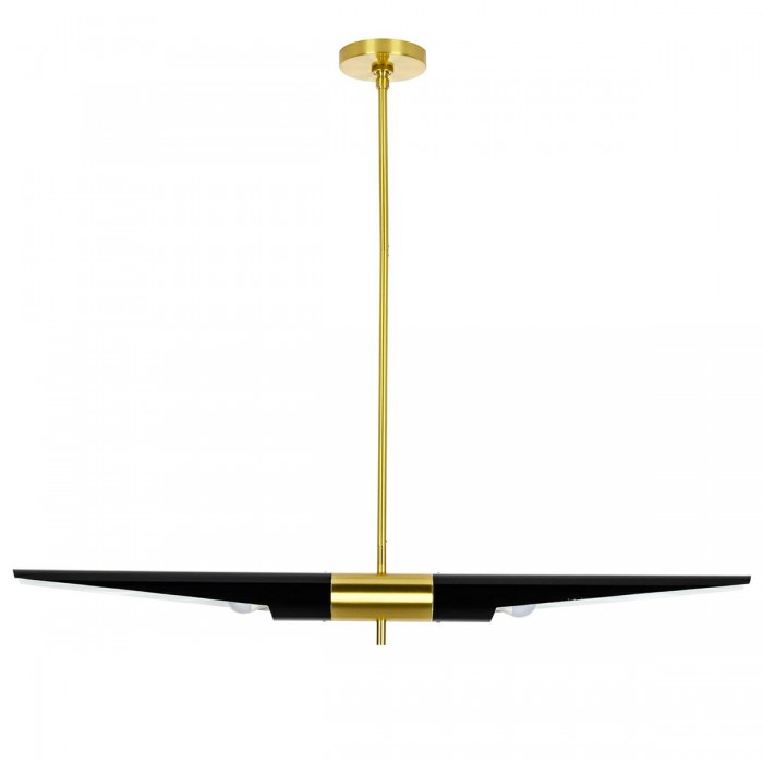 Lampa wisząca APOLLO 1 czarna - szczotkowane złoto