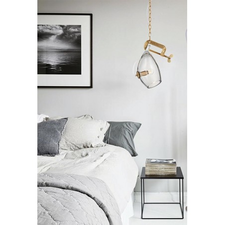 Lampa wisząca VICE mosiądz - metal, szkło