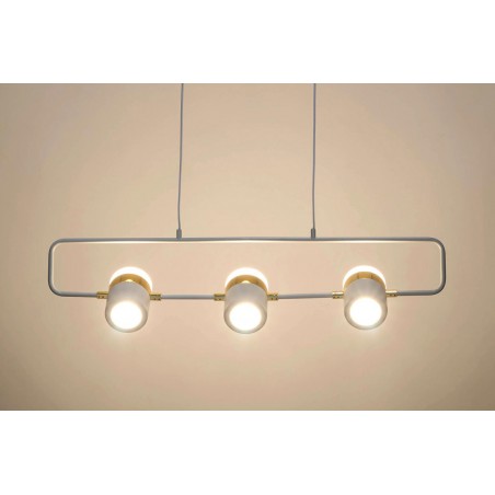 Lampa wisząca BLINK 3 biała - LED, metal