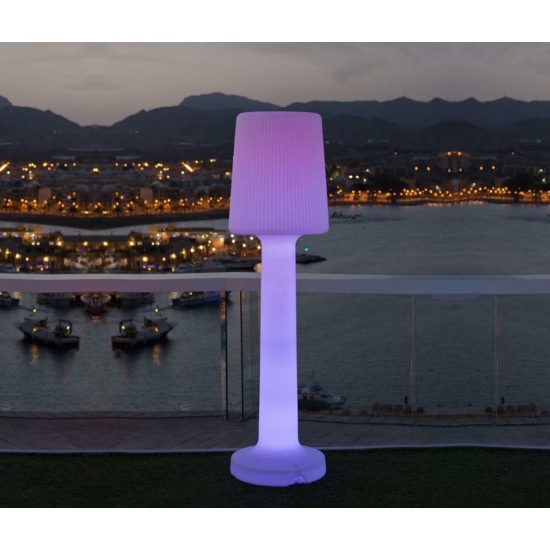 NEW GARDEN lampa ogrodowa CARMEN 165 B biała - LED, wbudowana bateria