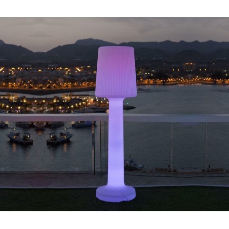 NEW GARDEN lampa ogrodowa CARMEN 165 B biała - LED, wbudowana bateria