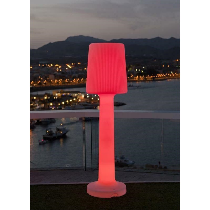 NEW GARDEN lampa ogrodowa CARMEN 165 B biała - LED, wbudowana bateria