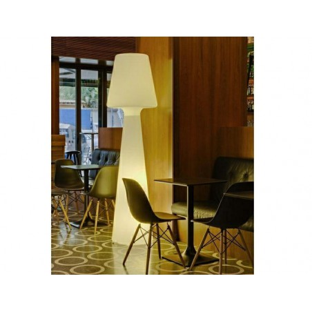 NEW GARDEN lampa podłogowa LOLA 165 biała - LED, przewód