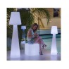 NEW GARDEN lampa podłogowa LOLA 165 biała - LED, przewód