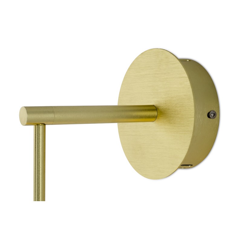 Kinkiet CAPRI WALL złoty - 60 LED, aluminium, szkło