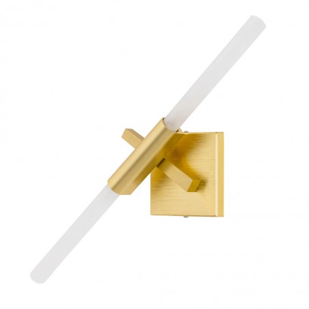 Kinkiet CANDELABR WALL złoty - aluminium, szkło