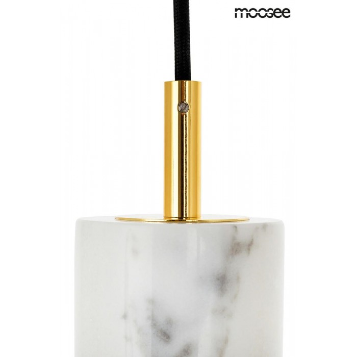MOOSEE lampa wisząca ARCO - złota, marmur
