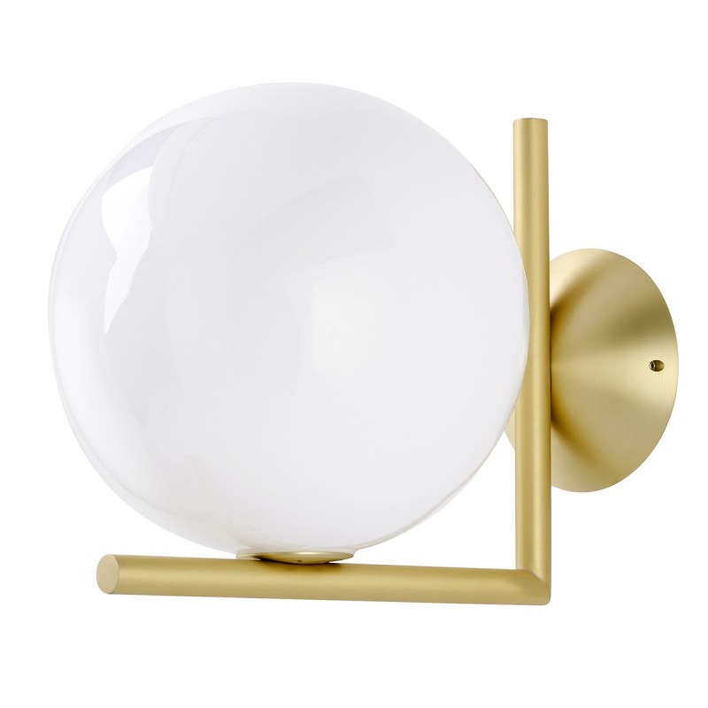 Kinkiet HALM 20 - mosiądz, szkło