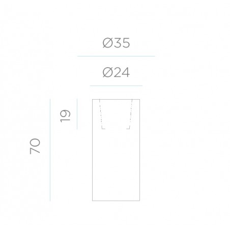 NEW GARDEN donica PALMA 70 SOLAR biała - LED, sterowanie pilotem