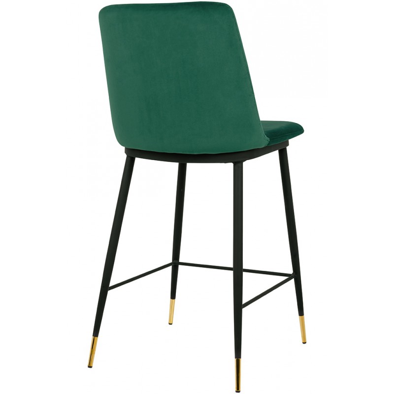 Hoker DIEGO 65 zielony - welur, podstawa czarno złota