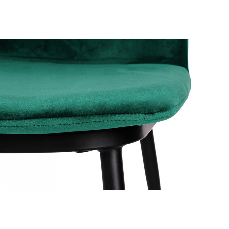 Hoker DIEGO 65 zielony - welur, podstawa czarno złota