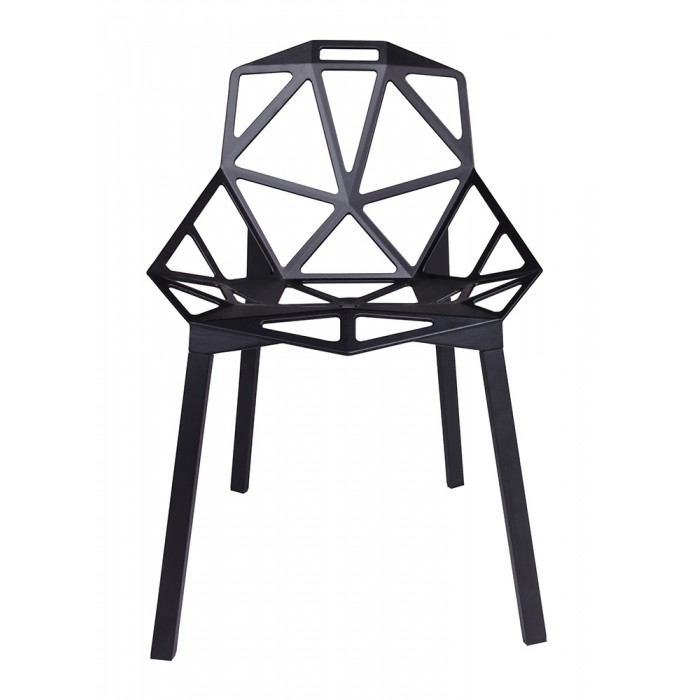 Krzesło SPLIT PREMIUM czarne - aluminium, nogi...