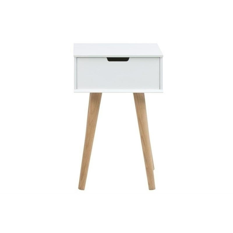 ACTONA szafka MITRA biała - MDF, nogi dębowe