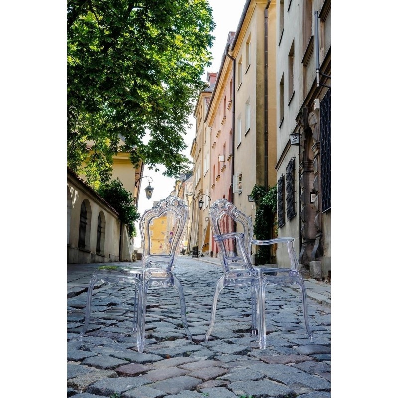 Krzesło KING transparentne - poliwęglan