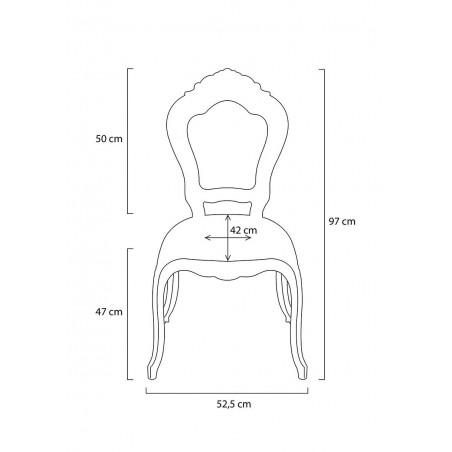 Krzesło KING transparentne - poliwęglan