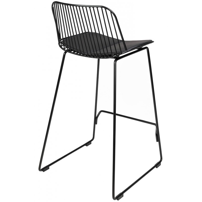 Hoker MILES czarny 66 cm - metal, ekoskóra