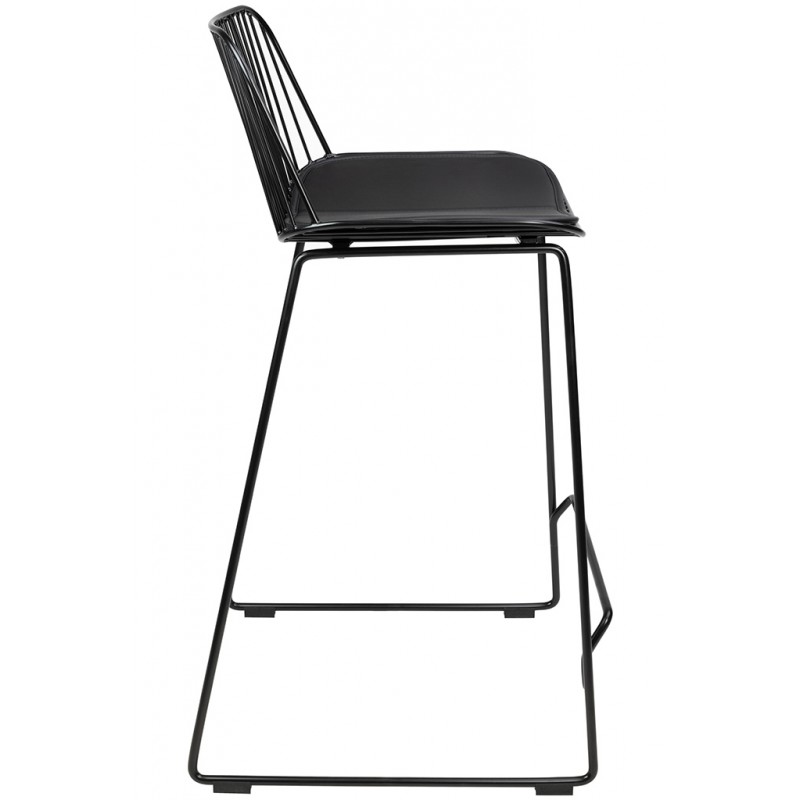 Hoker MILES czarny 66 cm - metal, ekoskóra