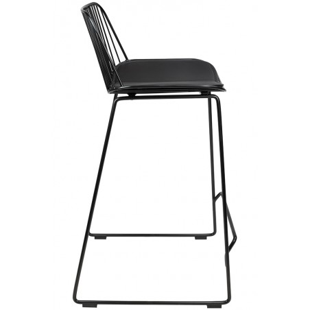 Hoker MILES czarny 66 cm - metal, ekoskóra