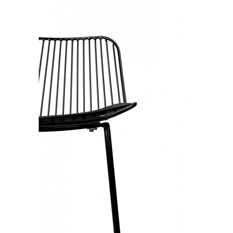 Hoker MILES czarny 66 cm - metal, ekoskóra